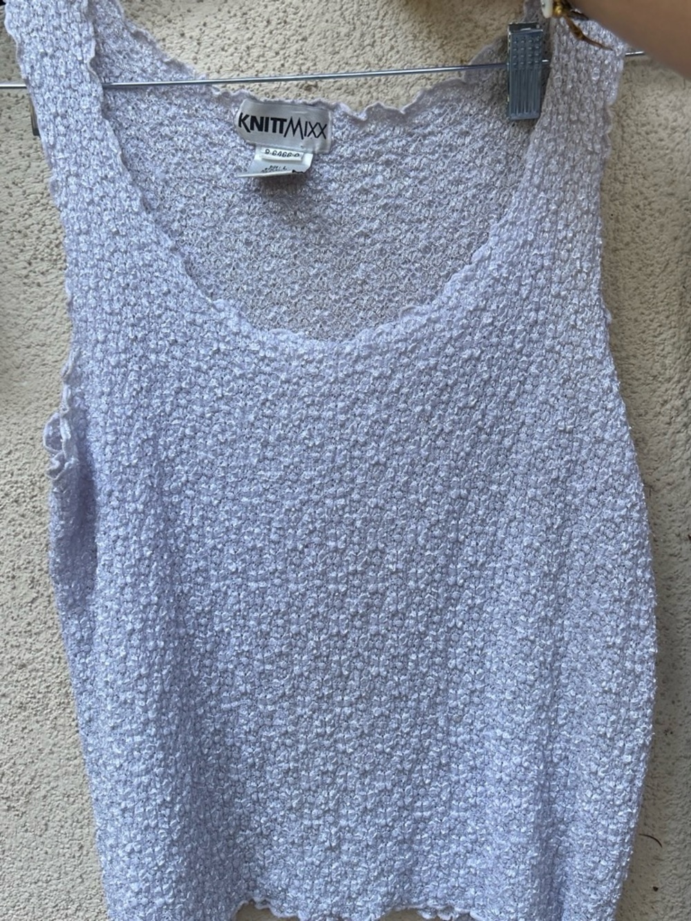 Lavender Lilac Vintage knitmaxx tank Top